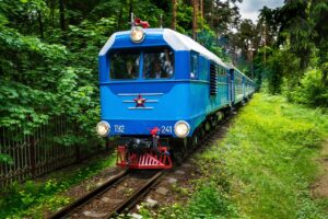 青い電車