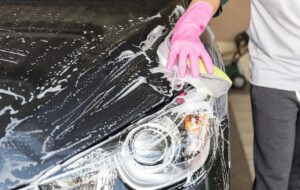 洗車をしている写真