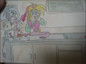 中学時代のイラスト